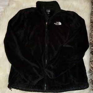 Womans North Face fuzzy black osito fleece